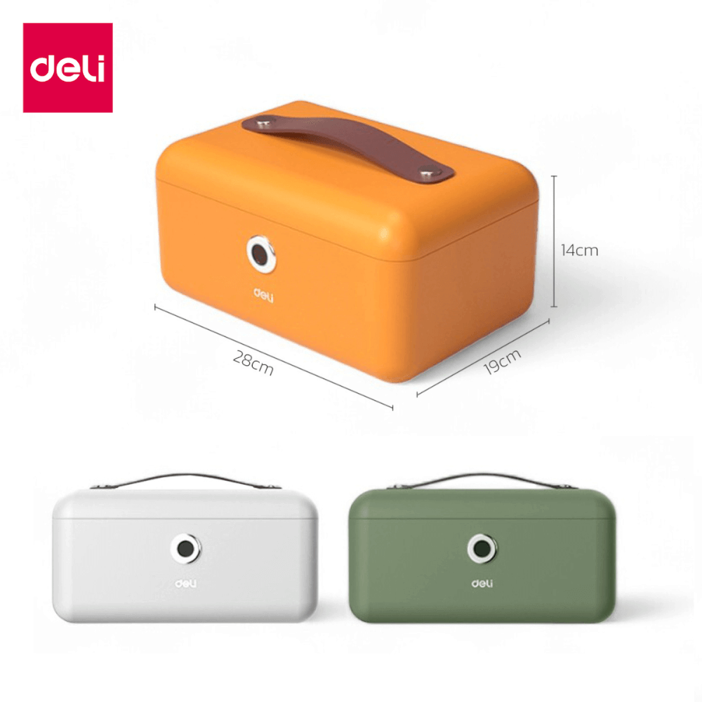 กล่องเซฟเก็บเครื่องประดับ DELI AE200-WH-01 สีขาว_5